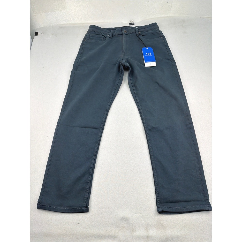The Perfect Jean TPJ Mens Athletic Fit Khaki Pants Slate Grey 34x30 JO9V3SLT NEW